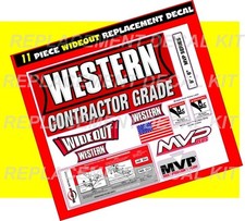 Western Snow Plow Wideout Mvp Ultramount Decal Replacement 11 Piece Kit New 8.6 Western Snow Plow Wideout Mvp Ultramount Decal Replacement 11 Piece Kit New 8.6