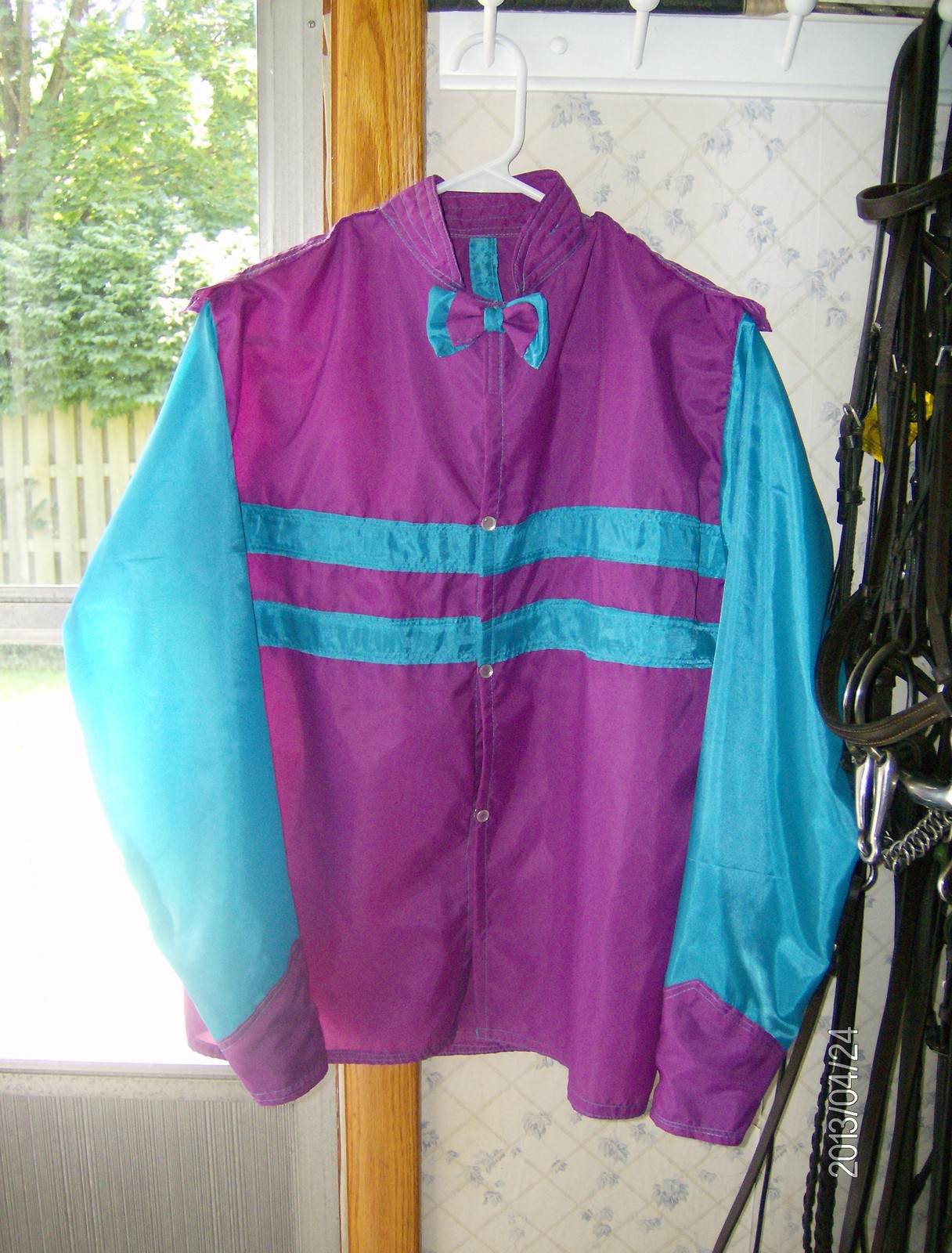 HORSE RACING JOCKEY SILKS THIS DESIGN-YOUR COLORS NYLON or SATIN FRENCH  SEAMS | eBay