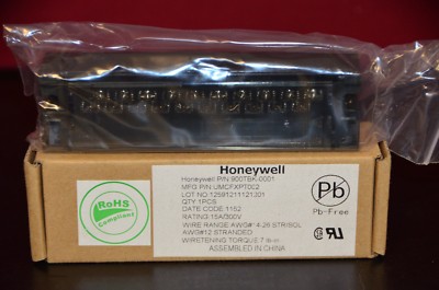 Honeywell 900TBK-0001 UMCFXPT0C2 TERMINAL BLOCK LOW VOLTAGE BARRIER-STYLE 20 POS