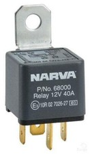 Narva 68000BL Relay 12 Volt 4Pin 40 Amp Normally Open Mounting Tab Each x1