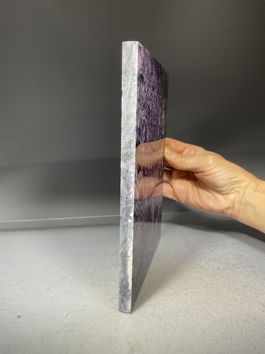 SS Rocks - "Polished" Charoite Slab (Russia) 2.01lbs ( 7 3/4 x 5 7/8" ) - Picture 4 of 6