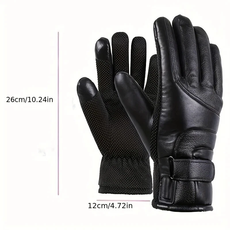 Gants Chauffants USB Imperméables Écran Tactile Pour Moto et Sport Homme Femme - Photo 4/4