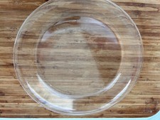 Vintage PYREX Pie Plate 209 Clear Glass 8 1/2 inch made in USA 1950s