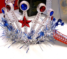 CLAIRE'S Girls Star Tiara Toy NEW USA Americana July 4th Hair Accessory