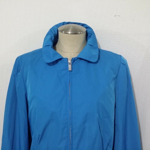 BANANA REPUBLIC BLUE ZIP LIGHT JACKET COAT Lined M - Picture 2 of 12