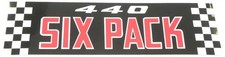 1971 Mopar 440 Six Pack Air Cleaner Lid Decal