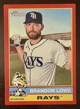 2025 Topps Heritage - High Number SP - Brandon Lowe #488 - Red Border