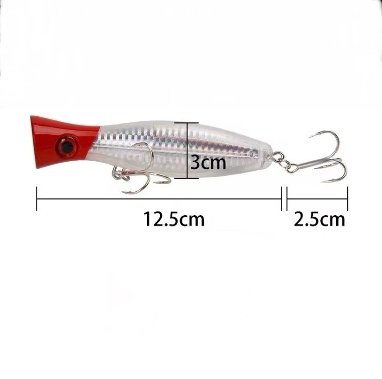 Lote de 6 señuelos grandes de pesca en alta mar de agua salada Bass Crankbait Foto 4 de 4