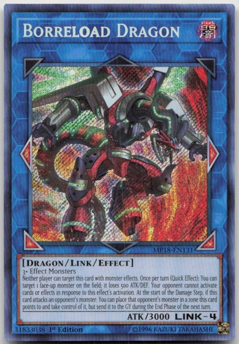 Borreload Dragon MP18-EN131 YuGiOh 2018 Mega-Tin Mega Pack card
