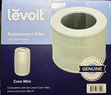 LEVOIT Core Mini & Mini-P-RF Air Purifier Replacement HEPA Filter LRF-C161-P-WUS