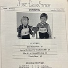 Vintage Just Cross Stitch Magazine Sept/Oct ' 1989 Gifts for Autumn /School Days — photo 3