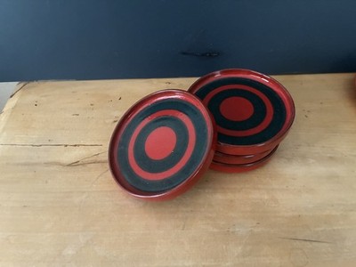 Melitta Ceracron Stockholm rot Space Age  1 x Untertasse Ø 13 cm, 4 x da