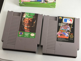 Vintage NES Sport games Play Action Football Tecmo Bowl  Major League Baseball
