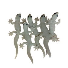 Realistic Fake Lizard Gecko Rubber Reptile Toy Cat Pet Play Prank x 15 Pcs
