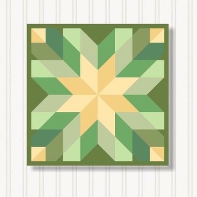 Barn Quilt Square, 8 Sizes, Outdoor & Indoor Wall Art, Home Decor, BQ110-20