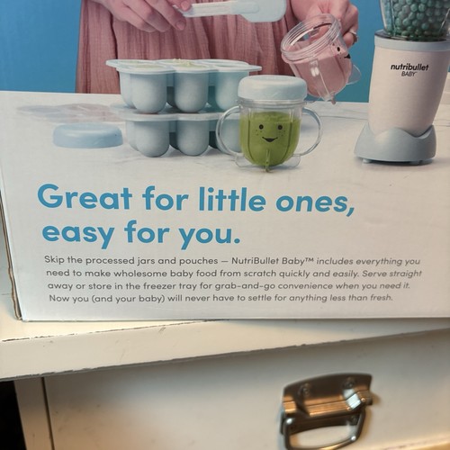 Nutribullet Baby sistema completo per la produzione di alimenti senza BPA set grande NUOVO SIGILLATO - Foto 7 di 9