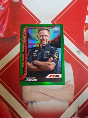 2025 Topps Chrome Formula 1 Green Refractor Christian Horner /99