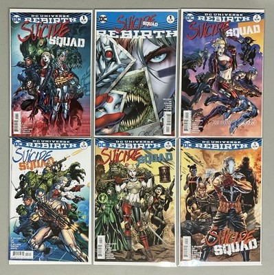  DC Comic Keys Rebirth Suicide Squad #1 1V 2 3 4 5 (2016) NM+(9.4-9.8) 