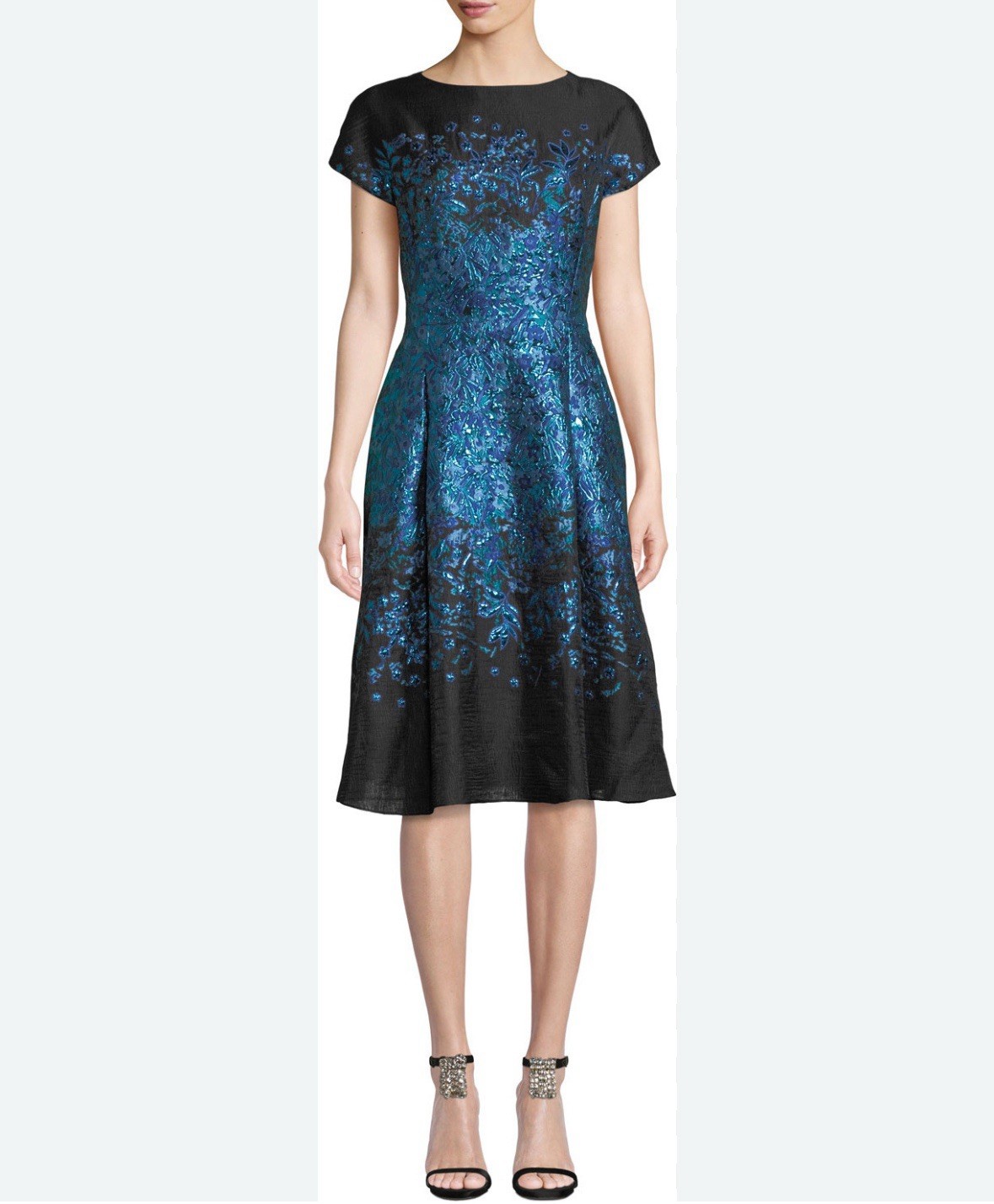 Rickie Freeman for Teri Jon Jacquard Dress Size 18