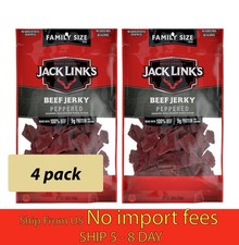 4 Pack Jack Link s Peppered Beef Jerky 10oz Bag... wa