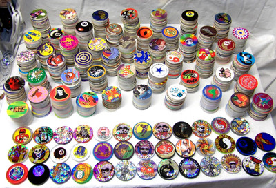 Pogs!!  100 Pogs & 2 Plastic Slammers!  FREE SHIPPING!  See Pics & Description! 