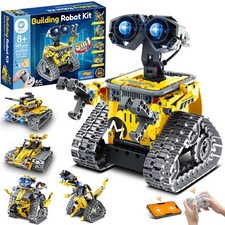 Robot Building Kit with Remote Control STEM Gifts for Boys Age 8-13, Coding R...