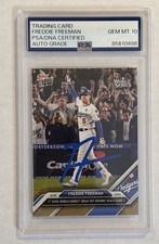 Freddie Freeman  Dodger 2024 Topps Now World Series Auto Signed PSA Auto 10 #866