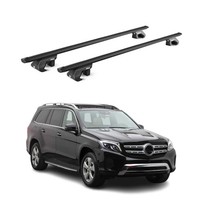DachträGer GrundtäGer FüR Mercedes Gls X166 2016-2019 90Kg Alu Schwarz 2 Tlg Abe