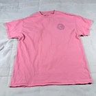 Puppie Love Womens Crew Neck Cotton Dog Graphic T Shirt Pink Size XL