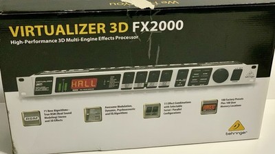 In-Box Behringer FX2000 Virtualizer 3D Multi FX Rack Mount