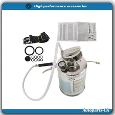 Stainless Steel Sprayer 1 Gal Steel Hand-Pump Sprayer with 3FT Reinforced Hose