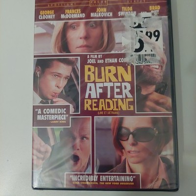Burn After Reading -  John Malkovich, Brad Pitt , George Clooney -  New DVD