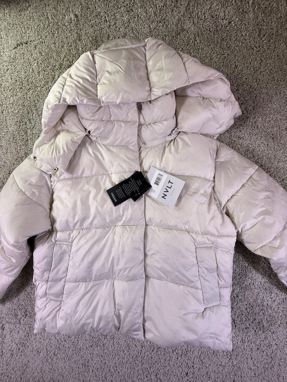 NVLT Women’s Jacket Size Small White Puffer From Anthropologie NWT