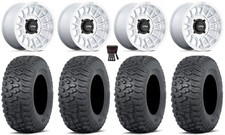 Kmc Impact 15 Wheels Machined 30 Terra Hook Tires Honda Pioneer 1000 Talon