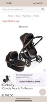 iCandy Peach 7  Peacan 🍪 stroller with NEW carrycot BRAND NEW BOXED