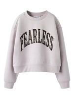 MäDchen Sweatshirt Name IT Nkfbima Ls RLX Short, Lilac Marble, GrößE 116