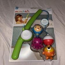Munchkin Fishin' Magnetic Baby and Toddler Bath Toy, 4pc Set