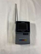 Vtg Casio TV-770B Portable Analog Handheld TV UHF/VHF Crystal Vision Untested