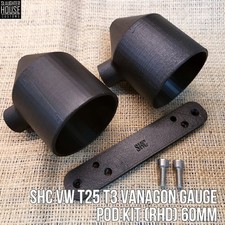 SHC VW T25 T3 Vanagon Gauge Pod Kit (RHD) 60mm (BARE UNIT)
