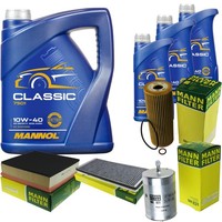 Mann Inspektionspaket 8L Mannol Classic 10W-40 FüR Mercedes 903 314 901 902 214
