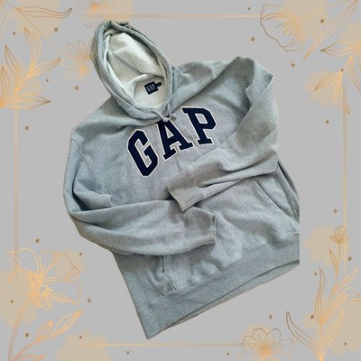 Hoodie / Kapuzenpullover von ''GAP'' in Grau mit Logo (Größe: S/P)
