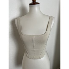 Aritzia Babaton Tank Top Women Sz XS Sculpt Bustier Corset Quiet Luxury Coquette
