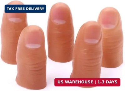 5Pcs Hard Thumb Tip Finger, Magic Trick Fingers,Fake Magic Tricks Close up Magic