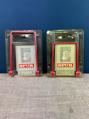 SPUR SYSTEM METALL SPORNFEDERSTAB BUCHSTÜTZEN REGALTRÄGER 15CM - 20CM - ROT