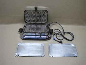 Vintage General Electric Waffle Maker with Griddles