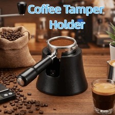 51-58mm Coffee Tamper Station Spiral Coffee Handle Tamping Holder with Base