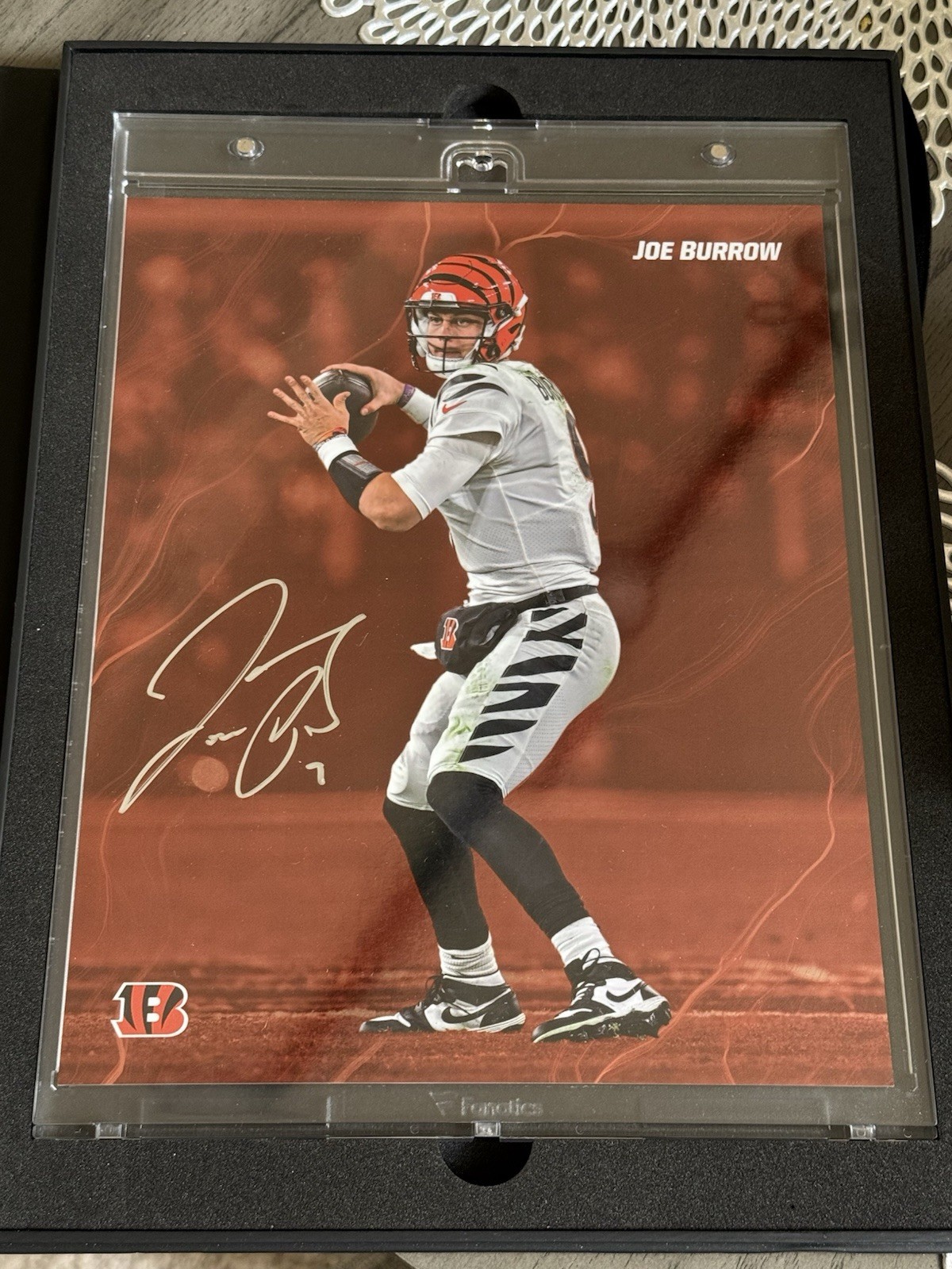Joe Burrow Autographed Signed Cincinnati Bengals 2024 Fanatics Emanate Red 1/5 