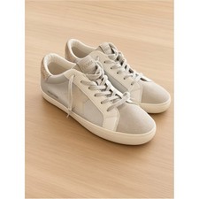 Vintage Havana Star Sneakers Silver White Snakeskin