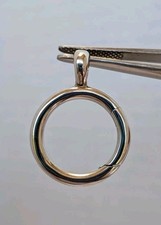James Avery 925 Silver Circlet Changeable Charm Holder for Necklace Pendant 1"