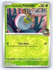 Team Rocket's Tarountula 019/182 Common Destined Rivals Pokemon Reverse Holo LP